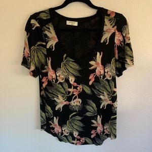 Aritzia Tropical Floral T-Shirt